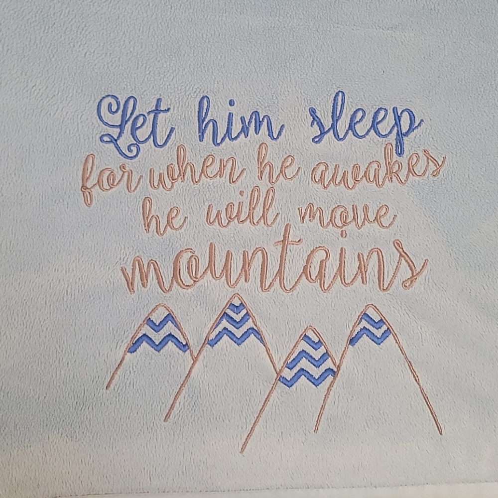 SOLD - Baby boy blanket